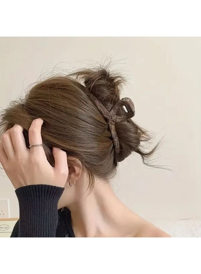 مشبك شعر بلون أحمر قديم منقوش للنساء، بتصميم متقلب بأسلوب ريترو، ومشبك شعر ذو قبضة آمنة - Image 3